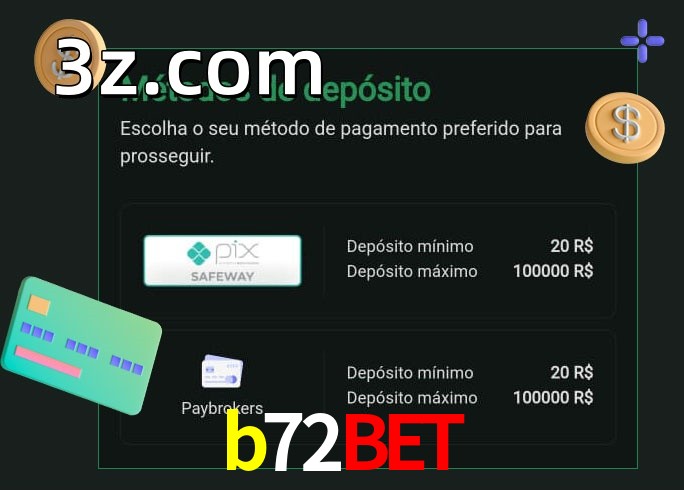 O cassino b72betbet oferece uma grande variedade de métodos de pagamento